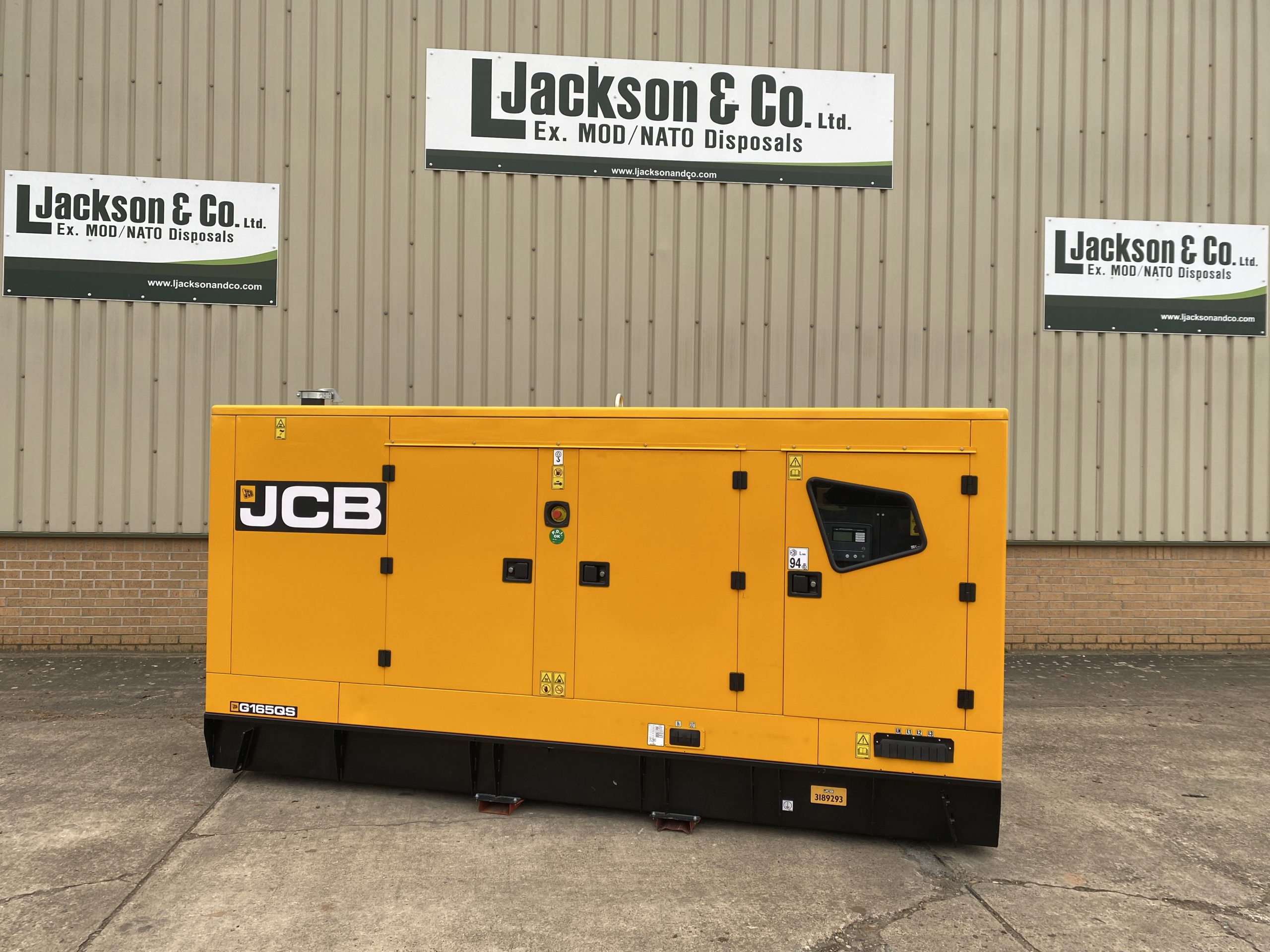 New Unused JCB G165QS Generators