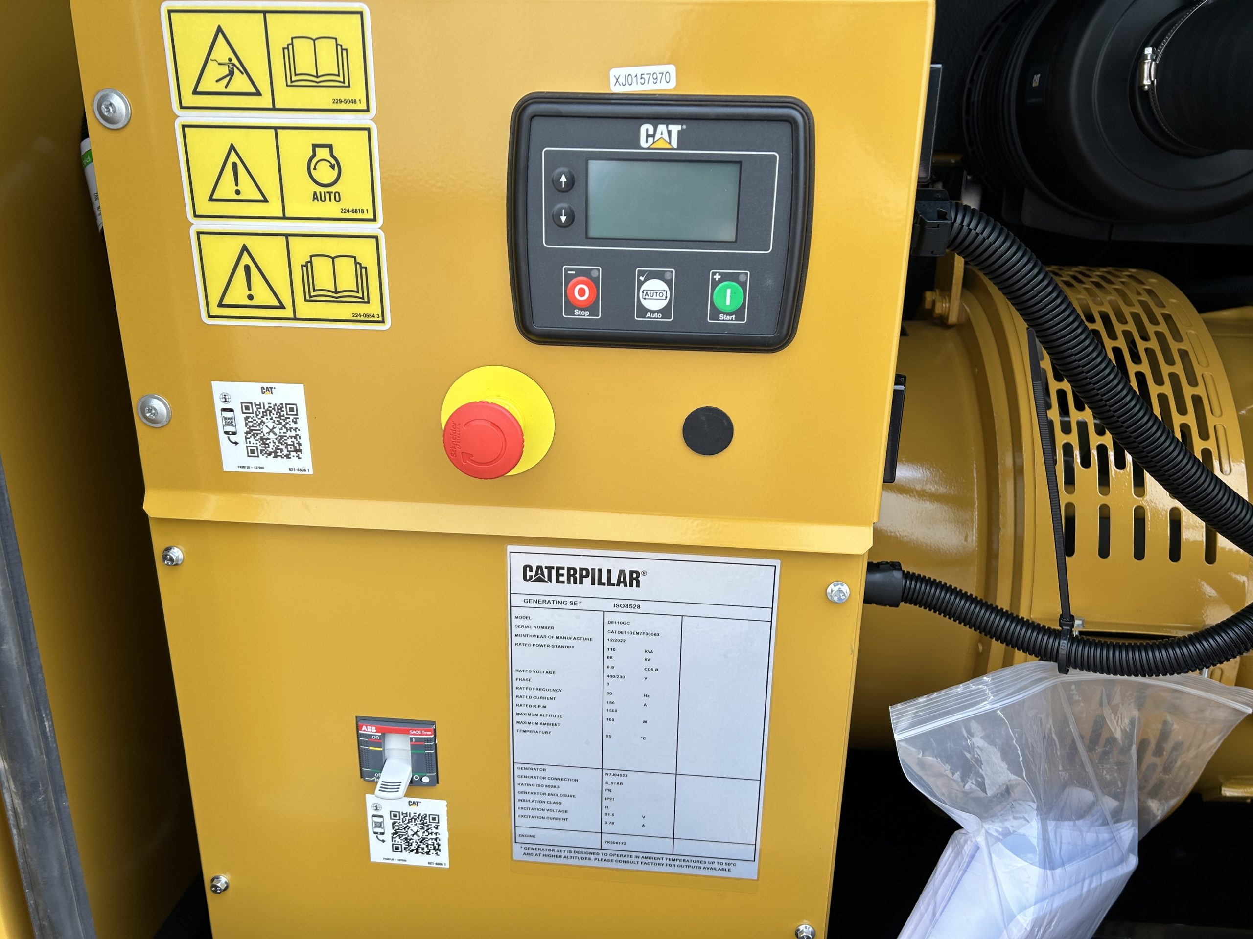 New Unused Caterpillar DE110 GC Generator