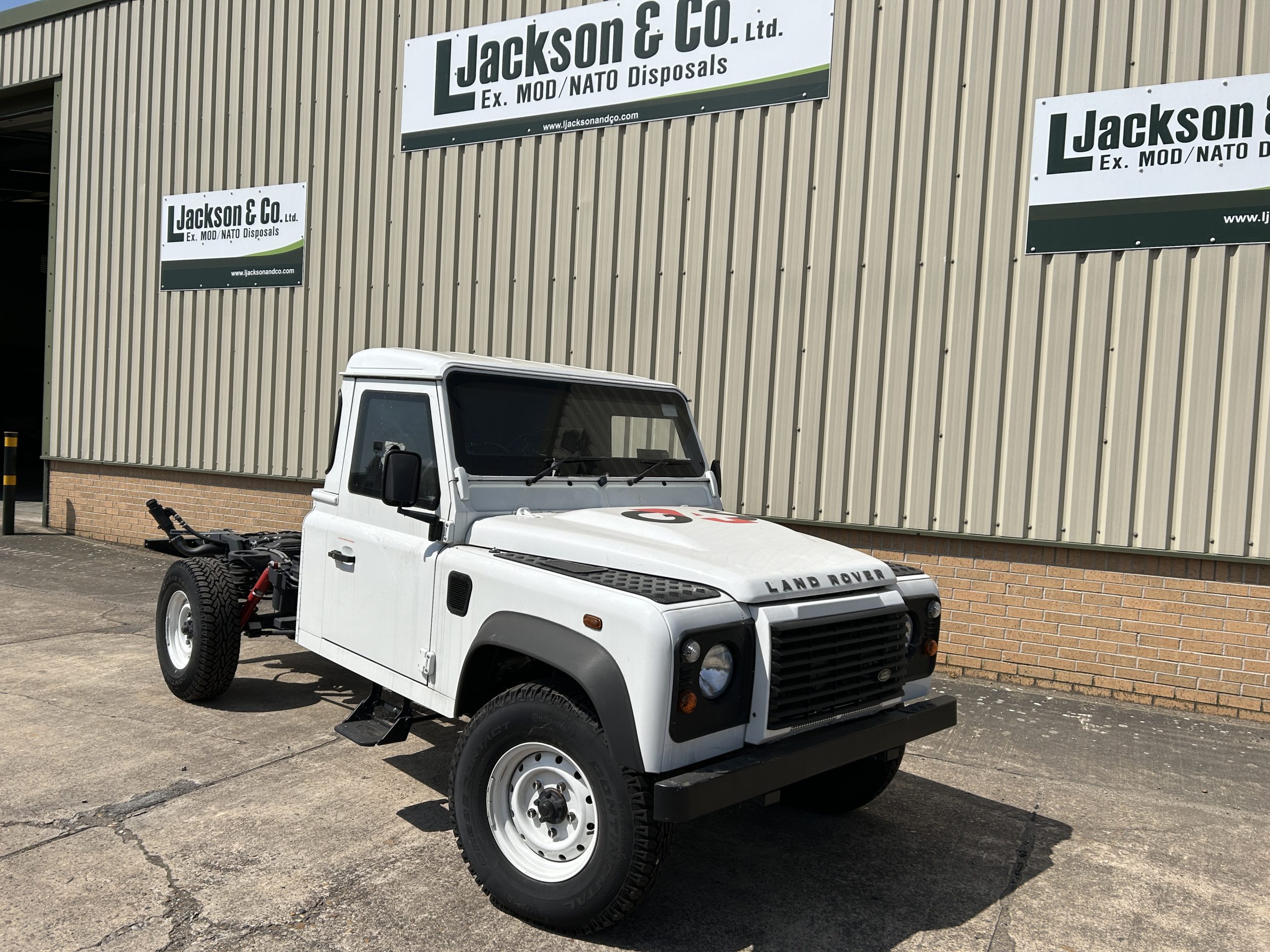 Unused Armoured Land Rover Defender 130 Chassis Cab
