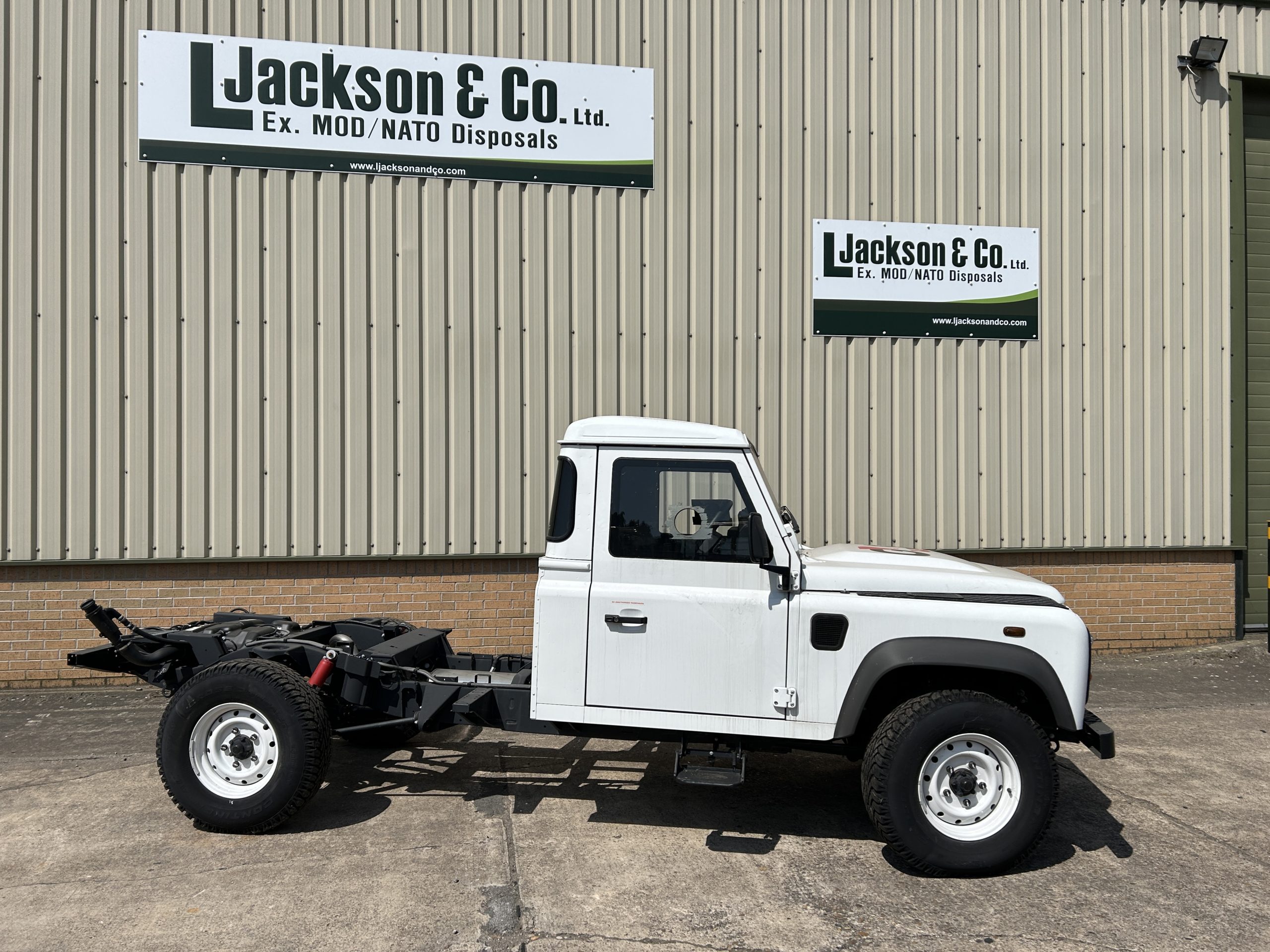 Unused Armoured Land Rover Defender 130 Chassis Cab