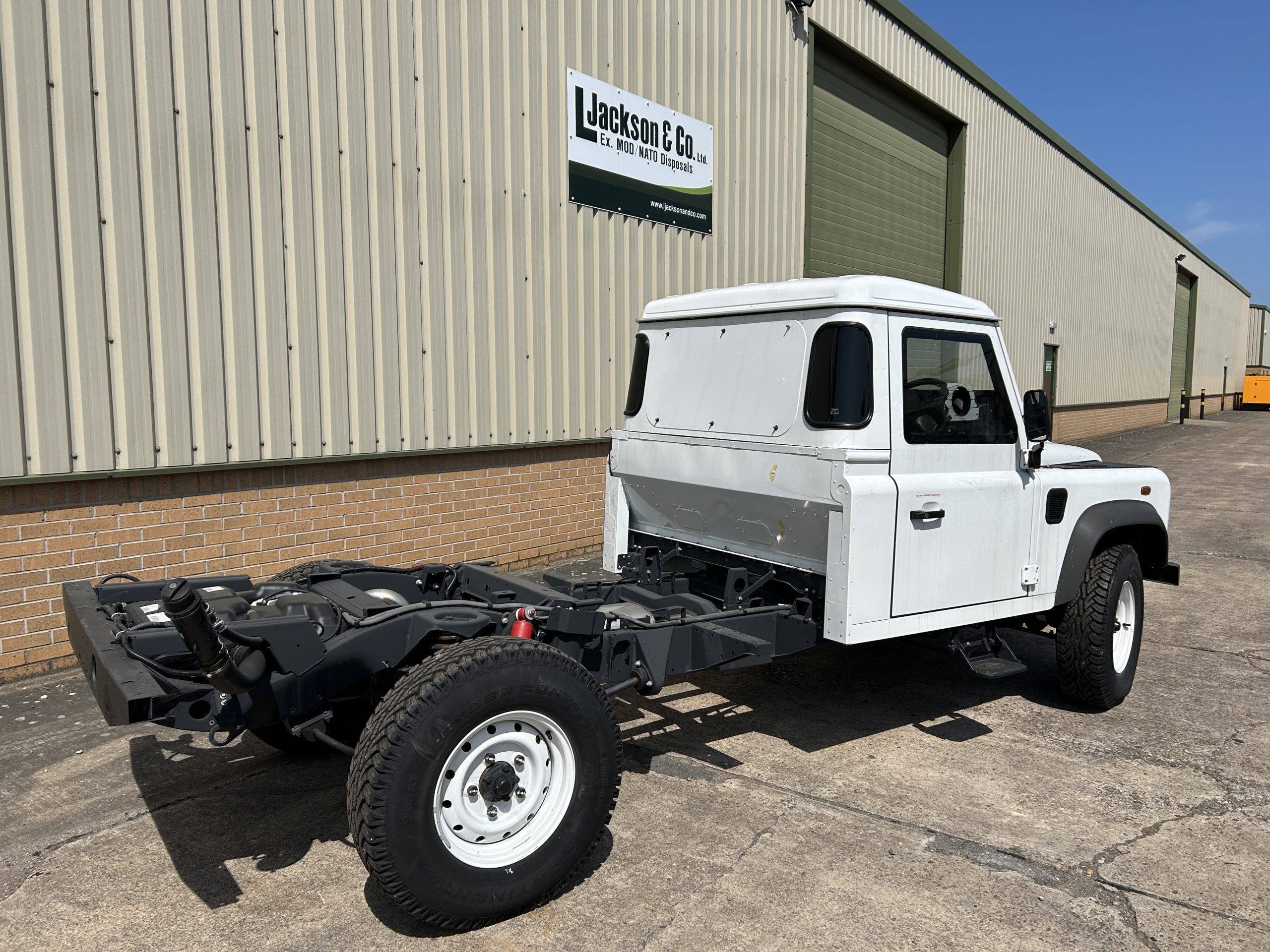 Unused Armoured Land Rover Defender 130 Chassis Cab