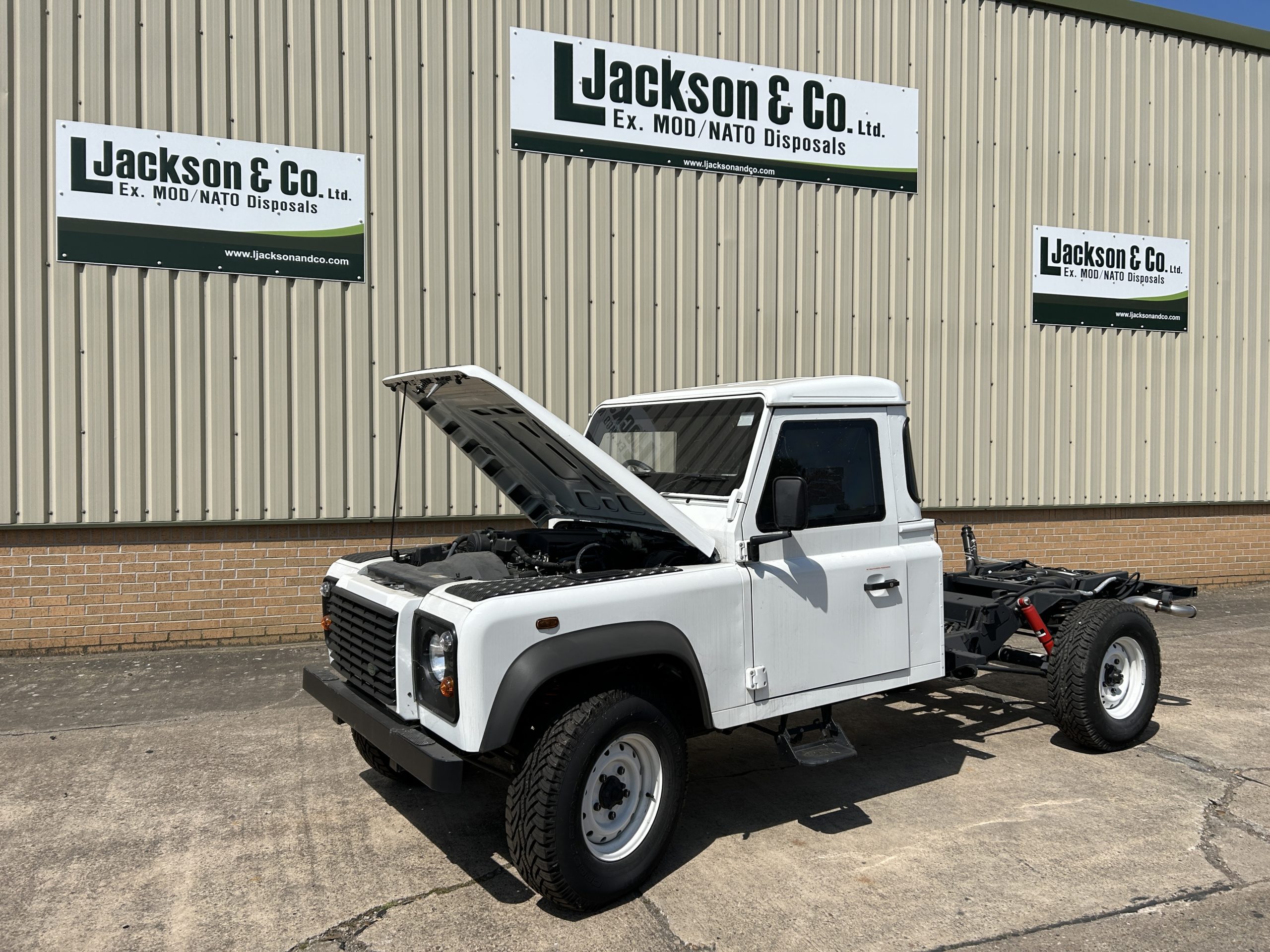 Unused Armoured Land Rover Defender 130 Chassis Cab