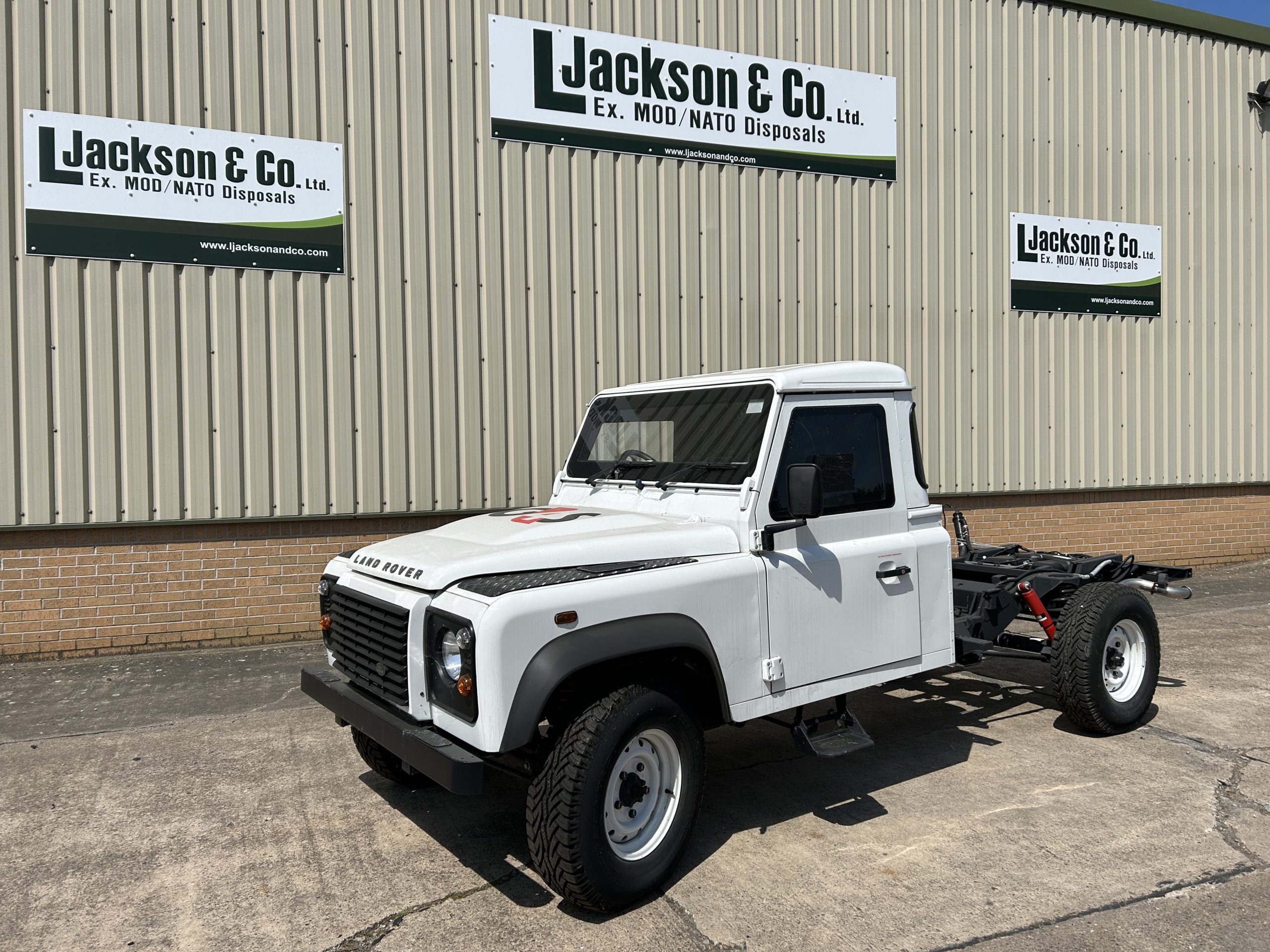 Unused Armoured Land Rover Defender 130 Chassis Cab