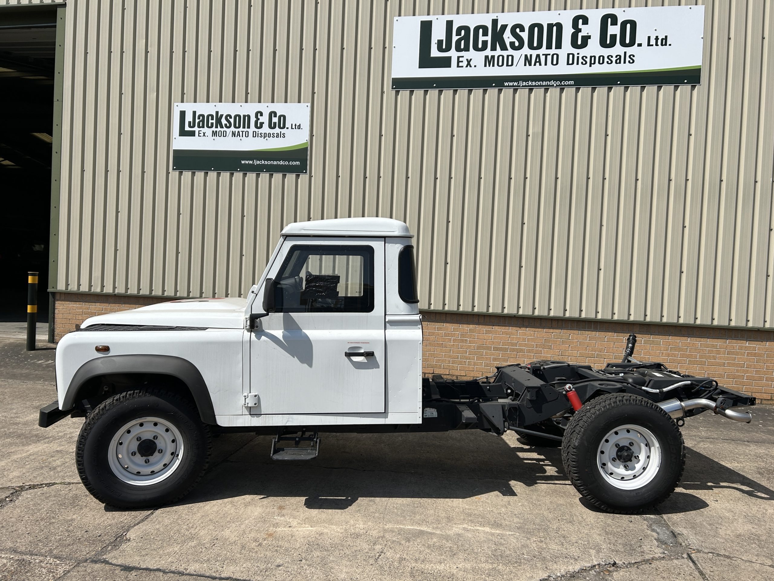 Unused Armoured Land Rover Defender 130 Chassis Cab