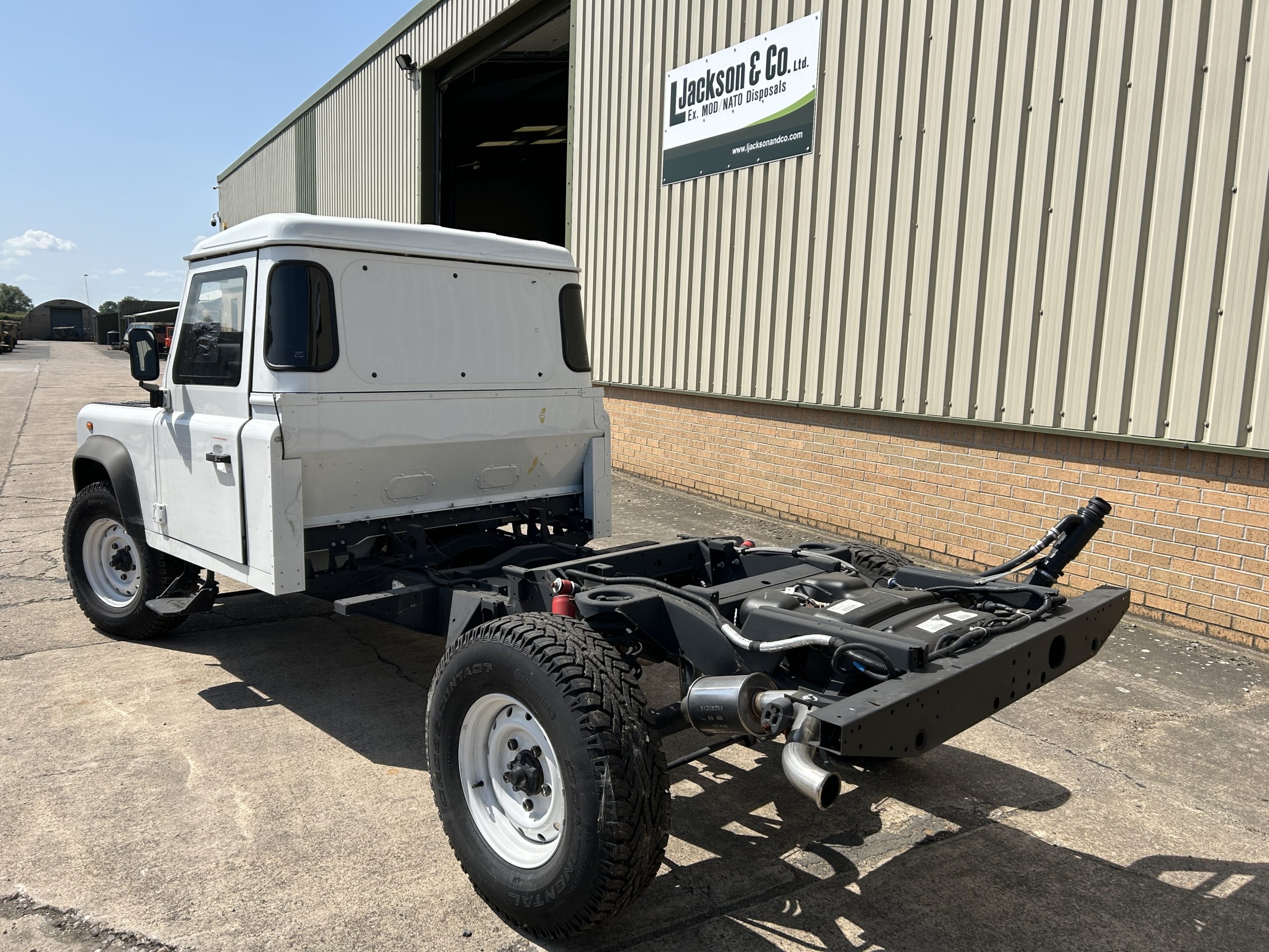 Unused Armoured Land Rover Defender 130 Chassis Cab