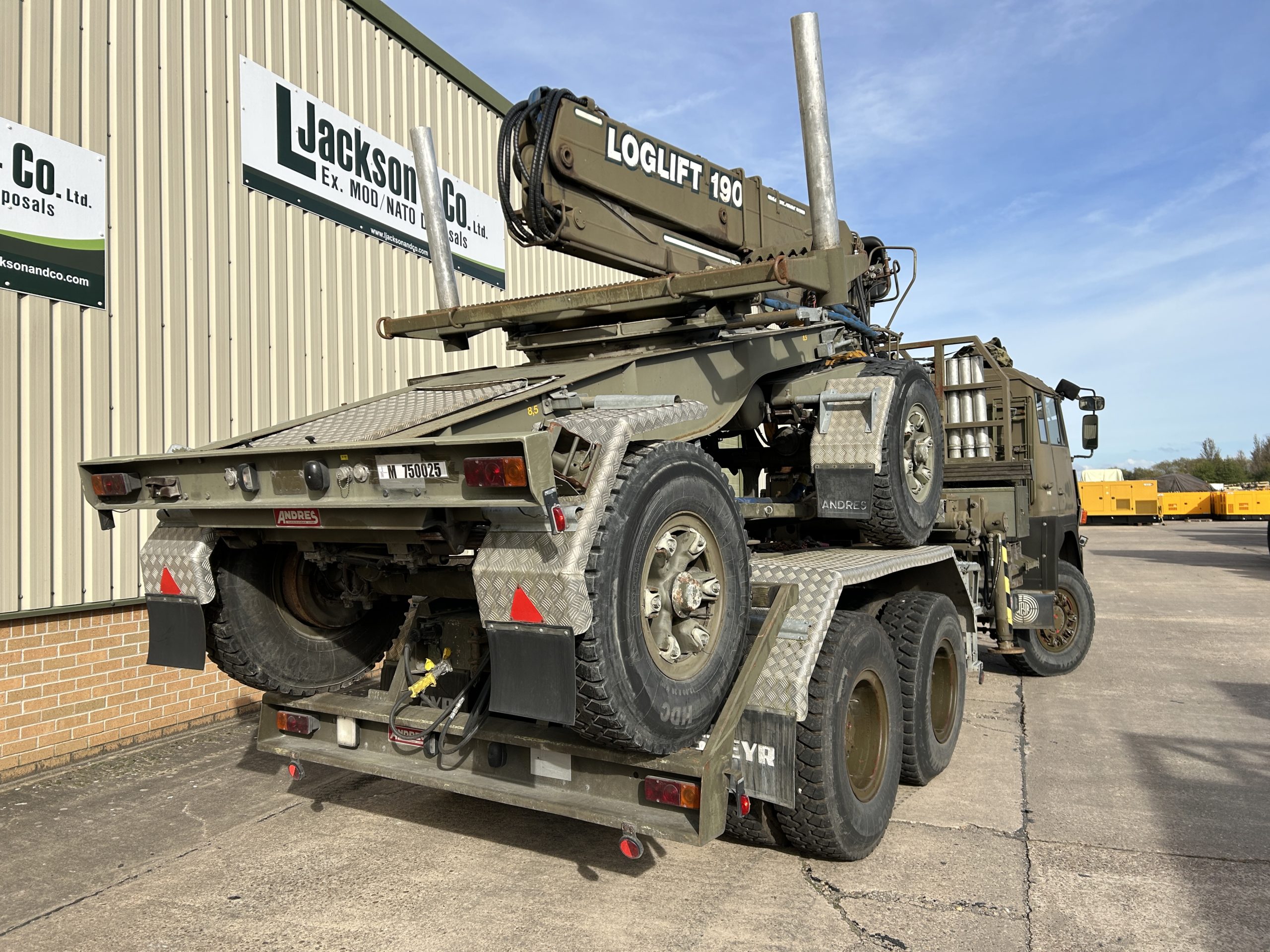 Steyr 1491.310 6×6 Timber Loglift Truck