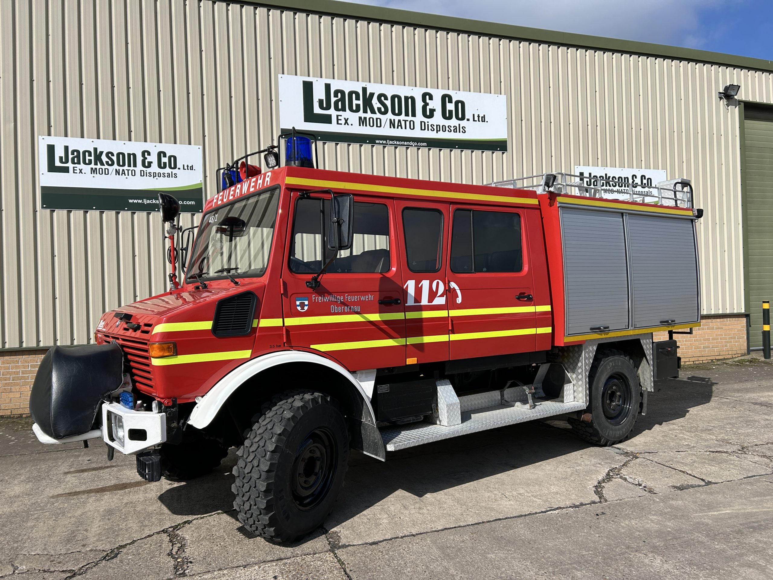 Mercedes Unimog U1300L/37 Double Cab Fire Truck