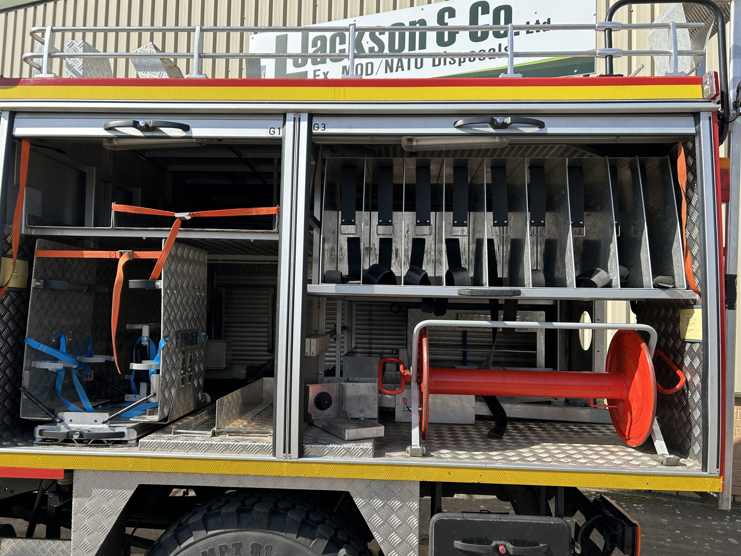 Mercedes Unimog U1300L/37 Double Cab Fire Truck