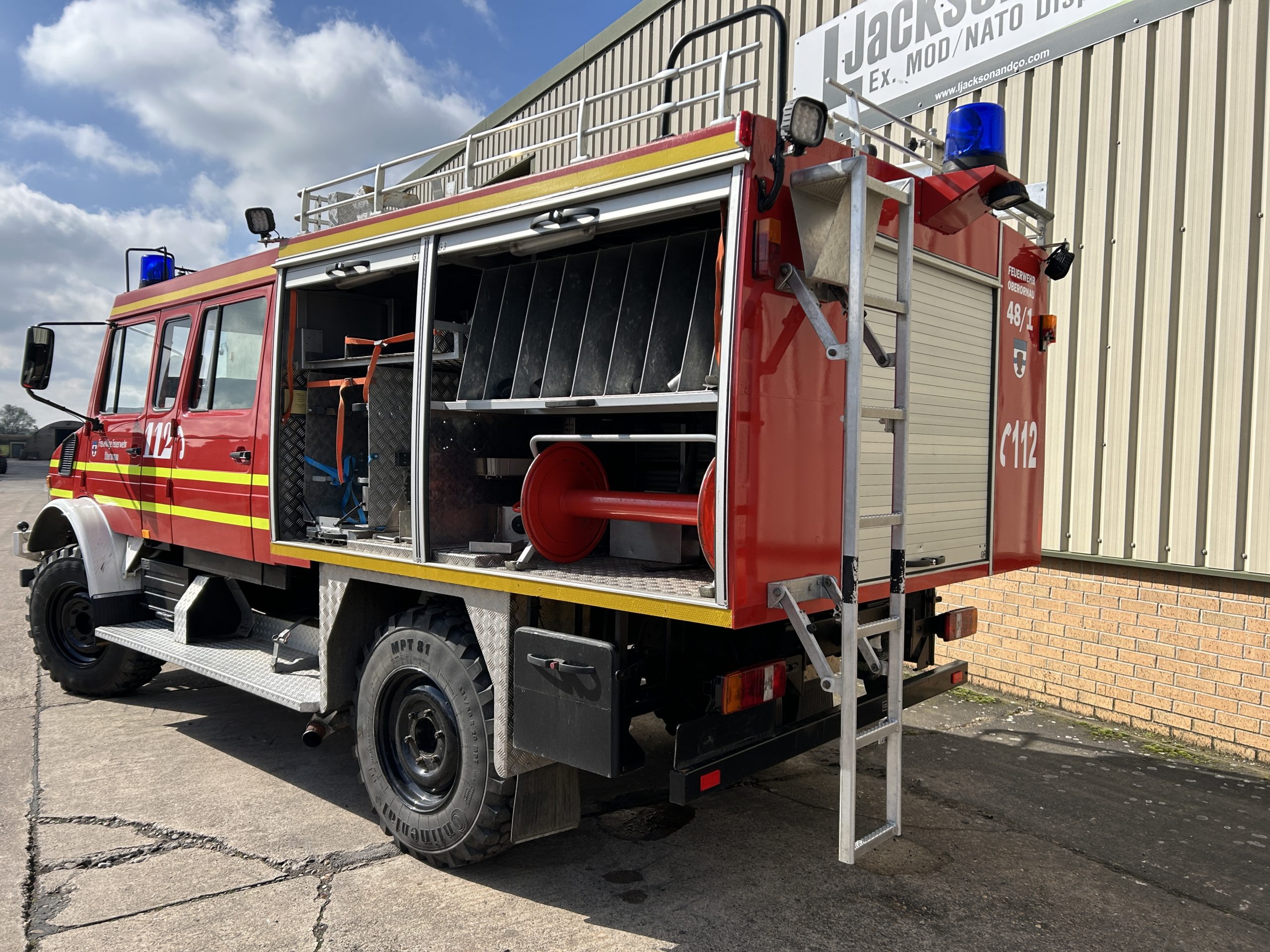 Mercedes Unimog U1300L/37 Double Cab Fire Truck