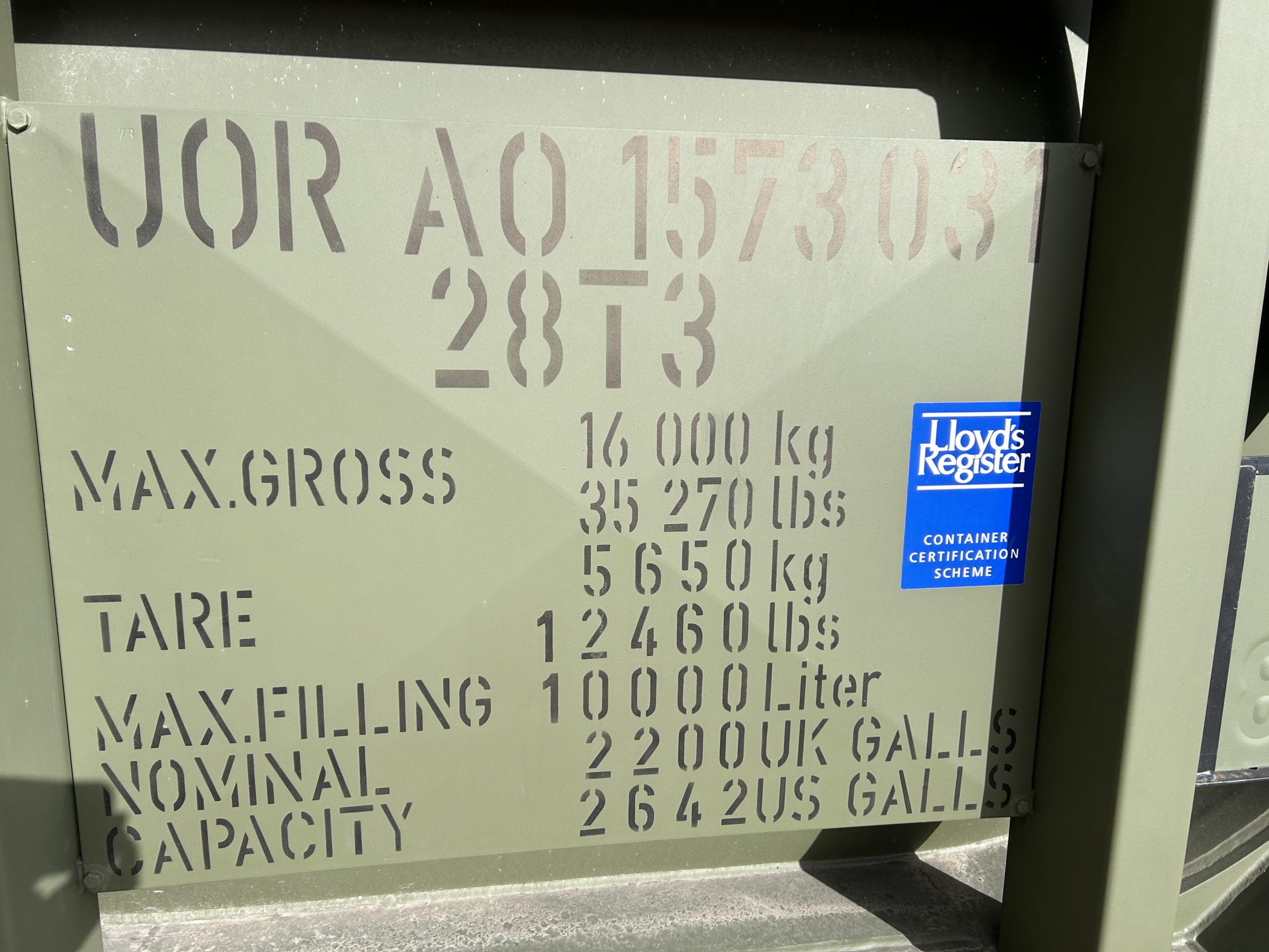 Drops 20FT 10,000 Litre Fuel Dispensing Rack