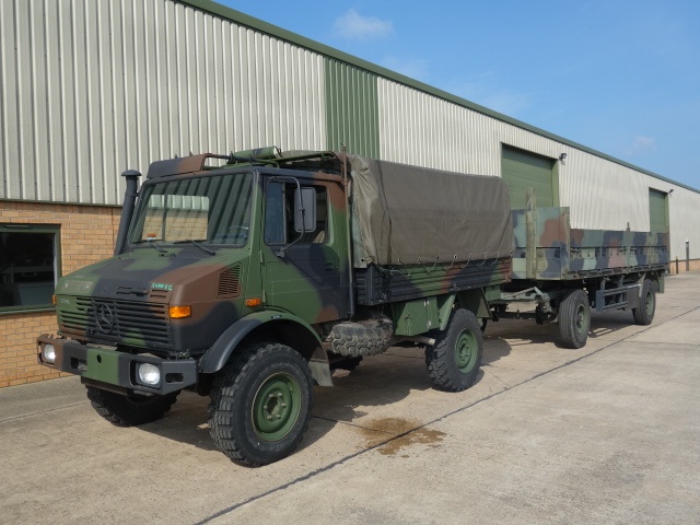 Mercedes Unimog U1300L 4×4 Drop Side Cargo Truck