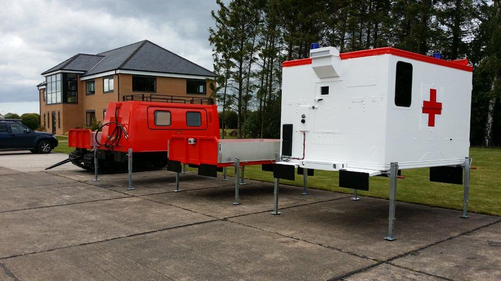 Hagglunds Bv206 Hard Top with Twist Locks