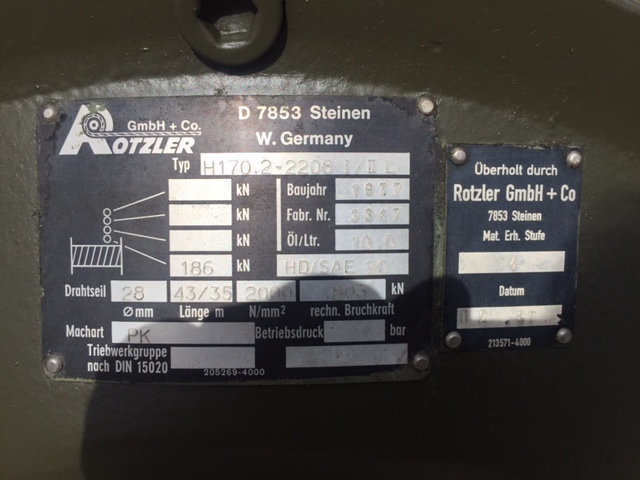 Rotzler Heavy Duty Dual Winch Unit