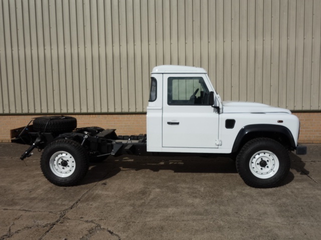 Unused Land Rover Defender 130 LHD chassis cab