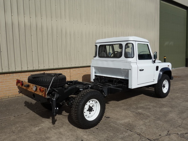 Unused Land Rover Defender 130 LHD chassis cab