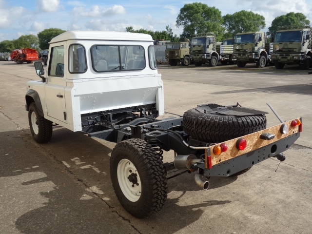 Unused Land Rover Defender 130 LHD chassis cab