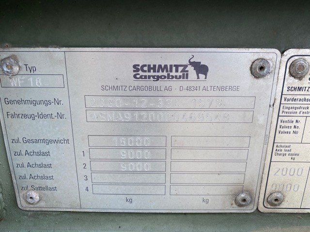 Schmitz 20FT Draw Bar Container Trailer