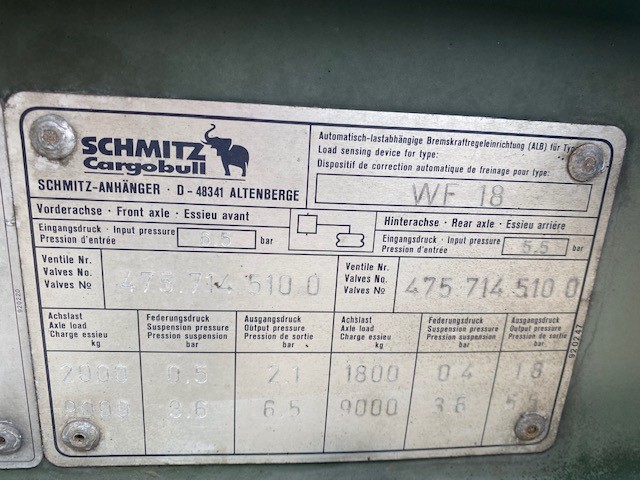 Schmitz 20FT Draw Bar Container Trailer