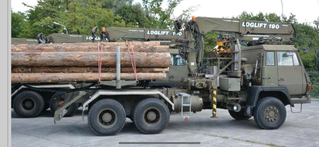 Steyr 1491.310 6×6 Timber Loglift Truck